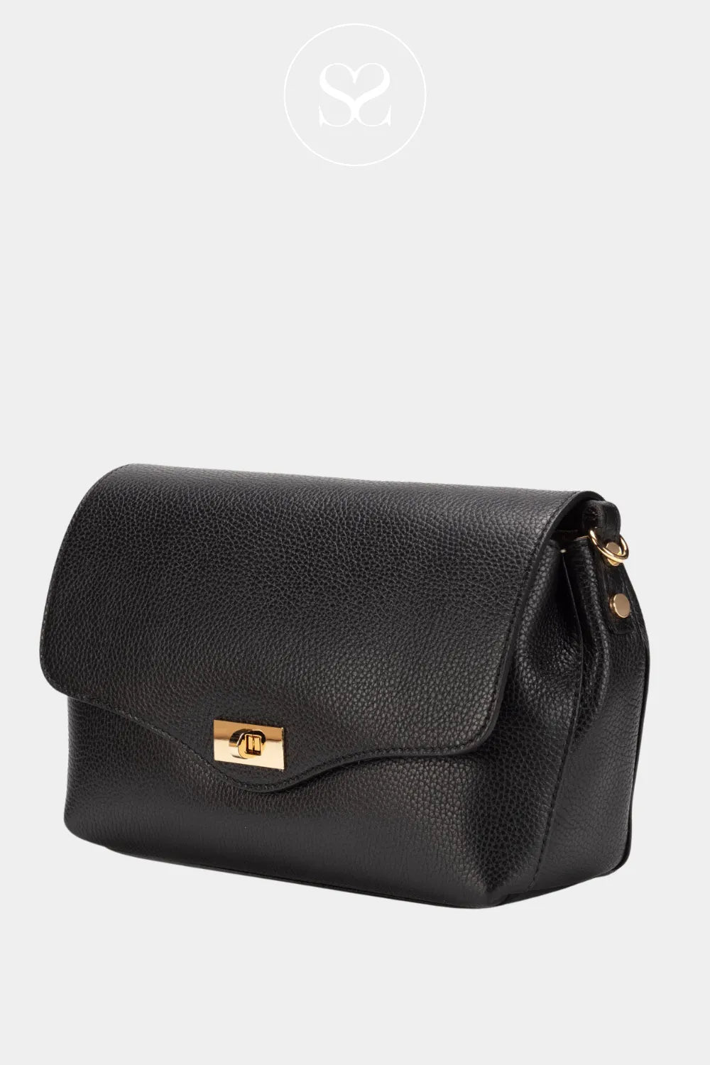 ELIE BEAUMONT - CROSSBODY/SHOULDER BAG - TWIST LARGE BLACK