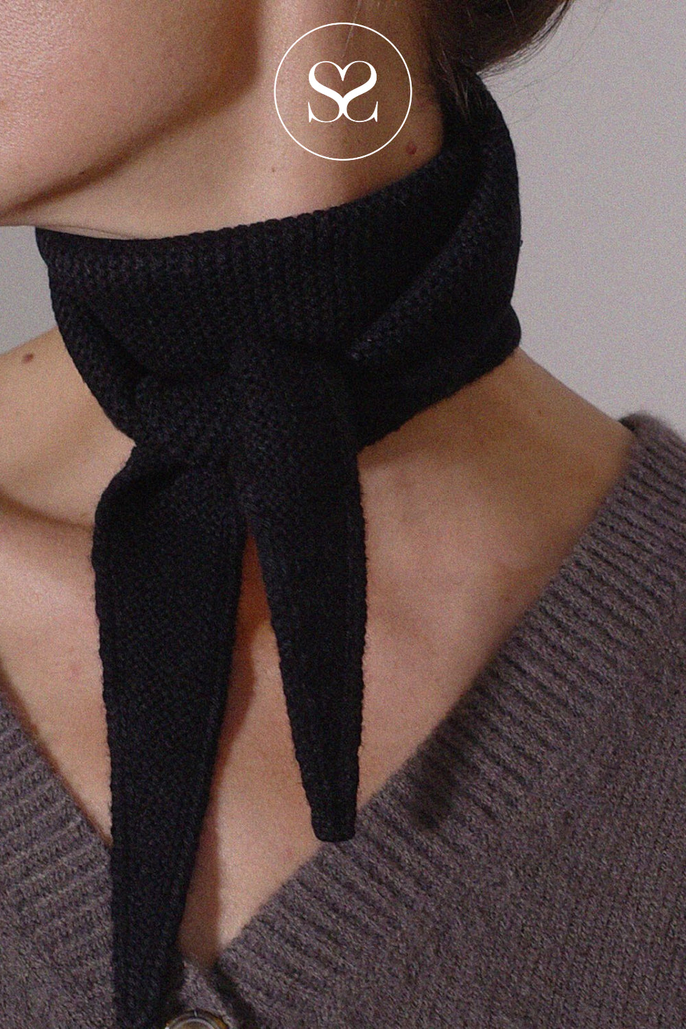 BOII Black Neck Scarf - Bisse Ireland