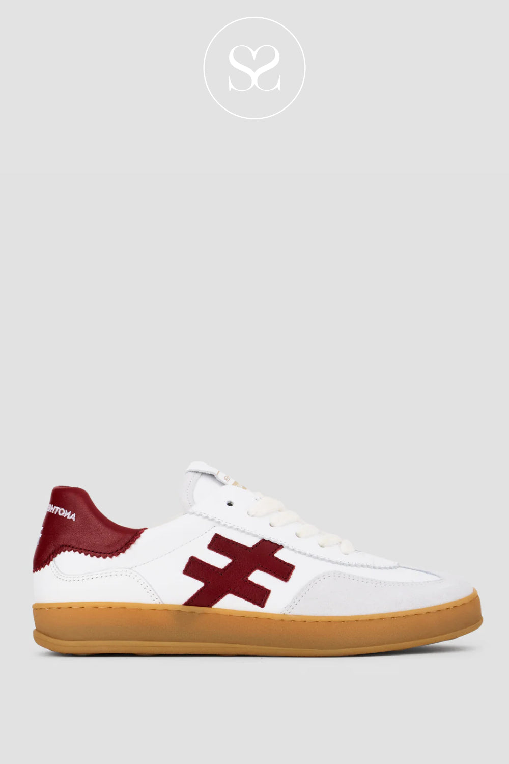 ANOTHER TREND WHITE/RED TRAINERS FOR LADIES - A032-V7