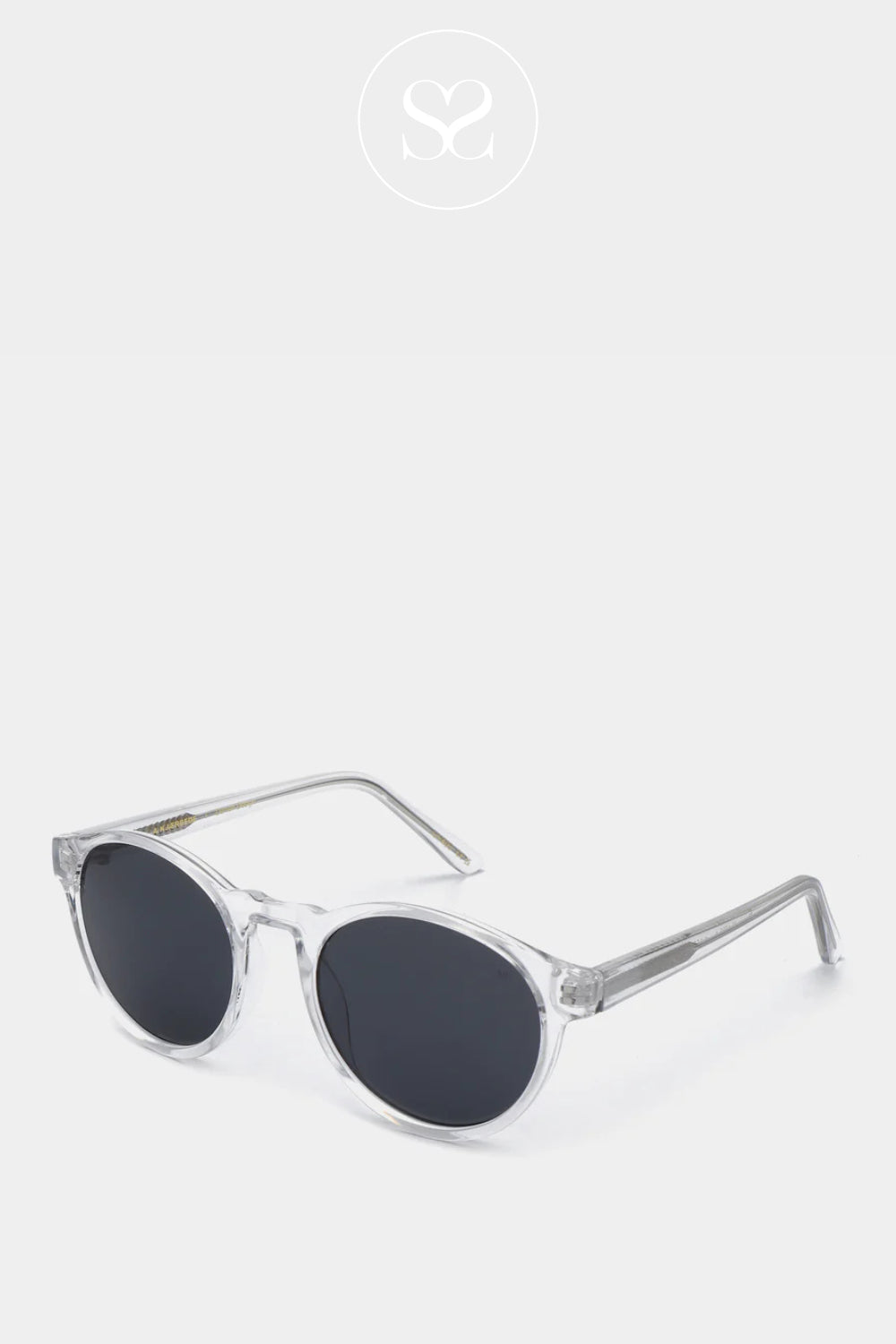 A.KJAERBEDE Crystal White Lightweight Sunglasses- Ireland