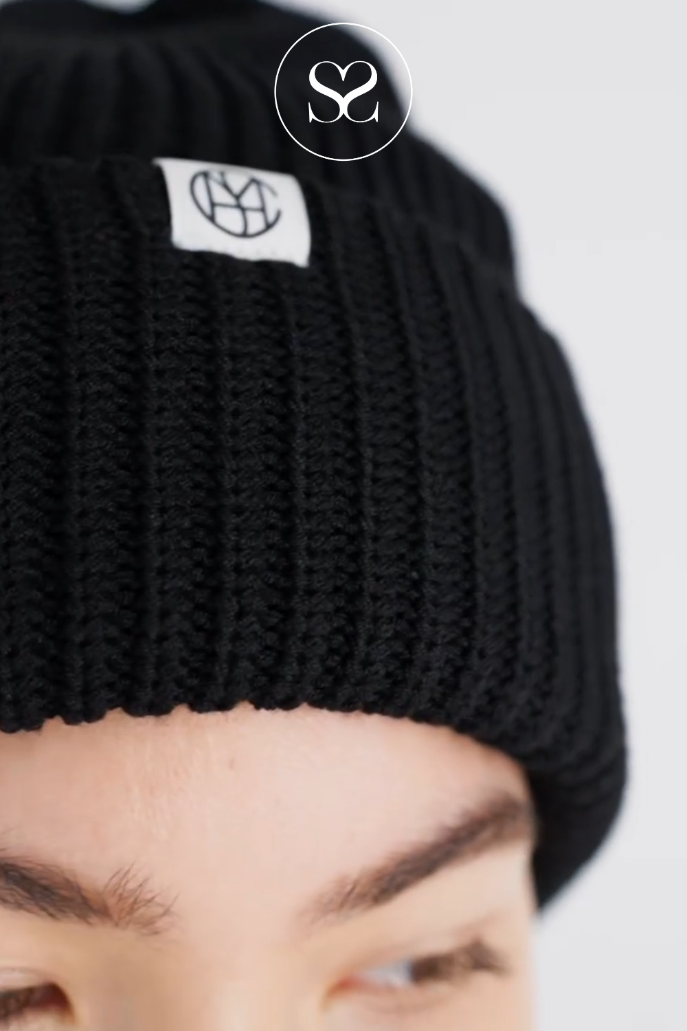 MSCH BLACK RACHELLE BEANIE HAT IRELAND 