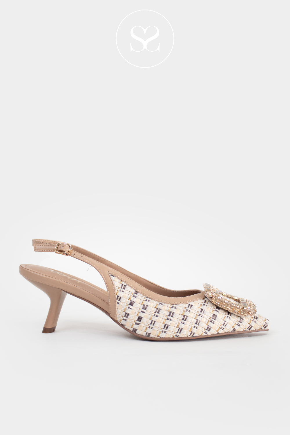 Lodi Camel Woven Slingback - A-Cefeo Ireland