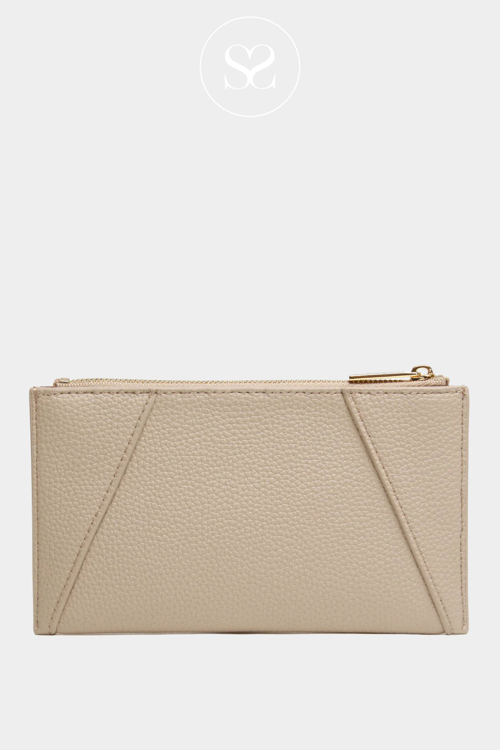 ALICE WHEELER CREAM PURSE WITH ZIP AND INTERNAL CARD SPACE- IRELAND 