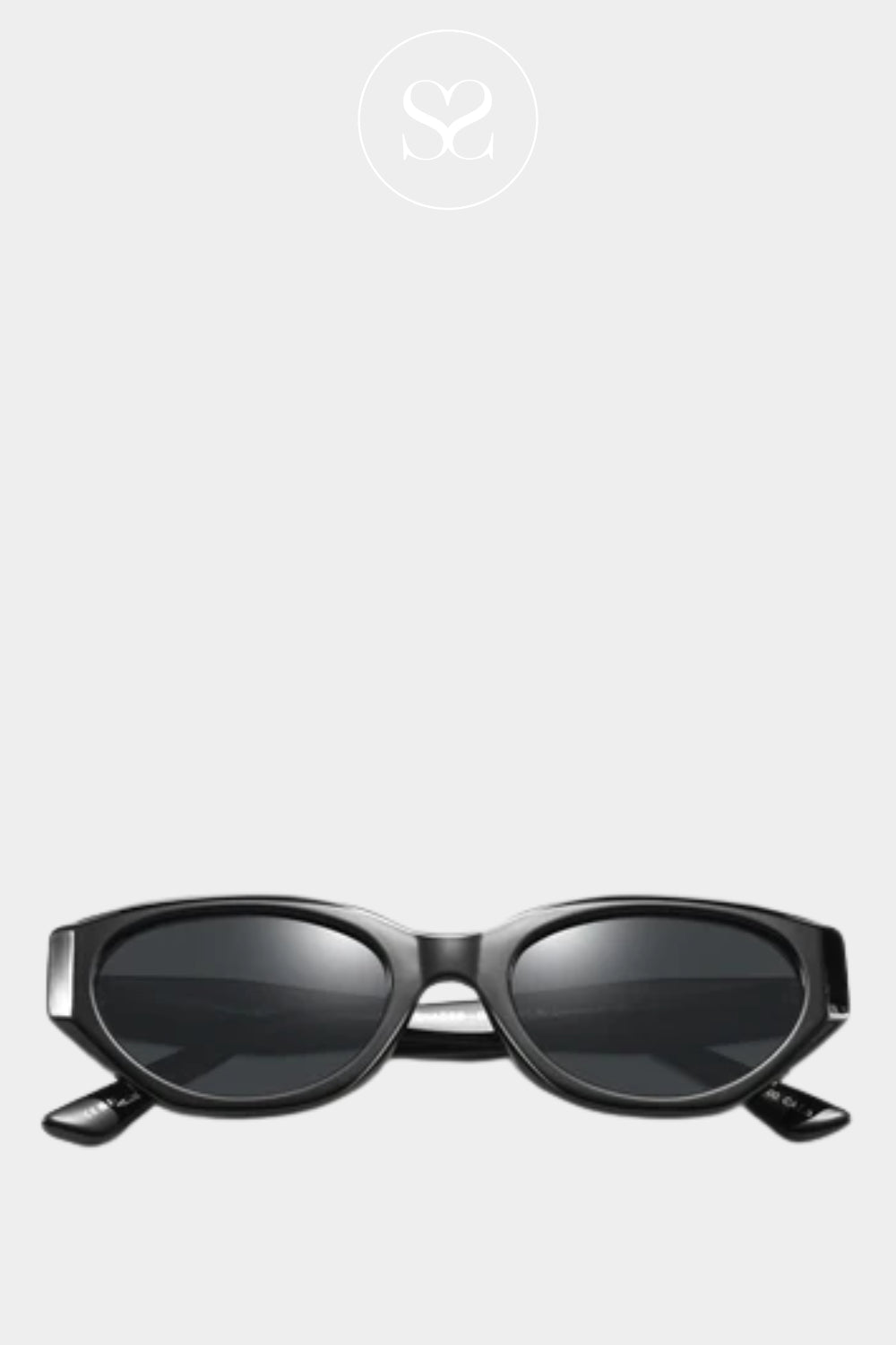 Eco Shades Black Cat-eye Sunglasses - Palma