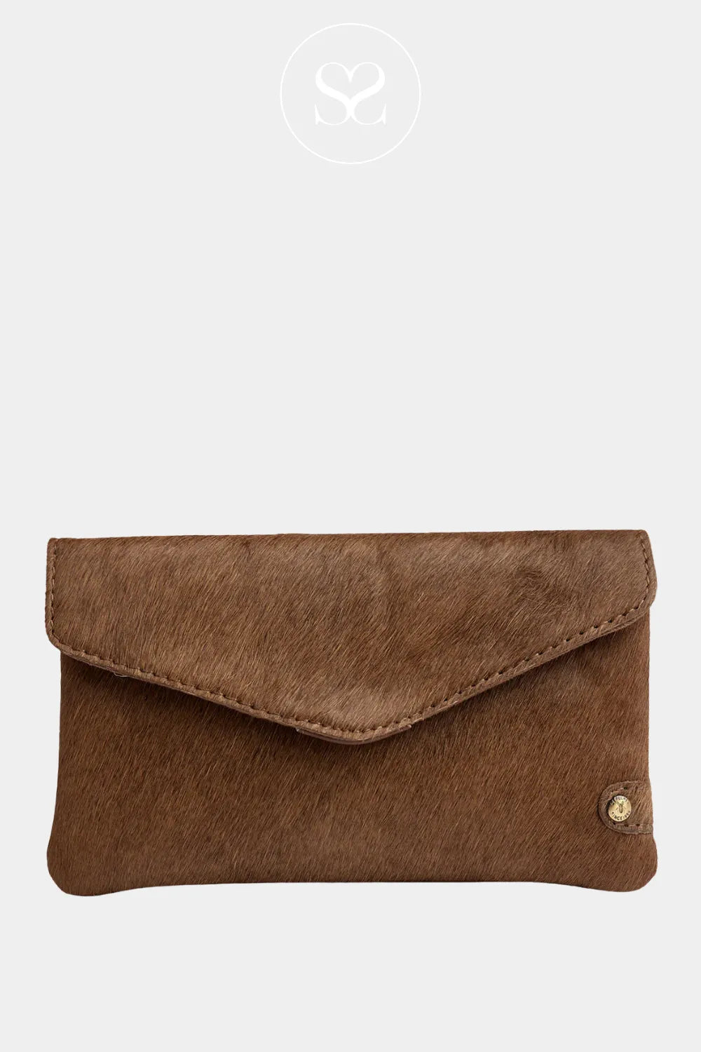DEPECHE TAN LEATHER PURSE/CARDHOLDER 16396 for women Crafted from 100% cow leather (hair on)