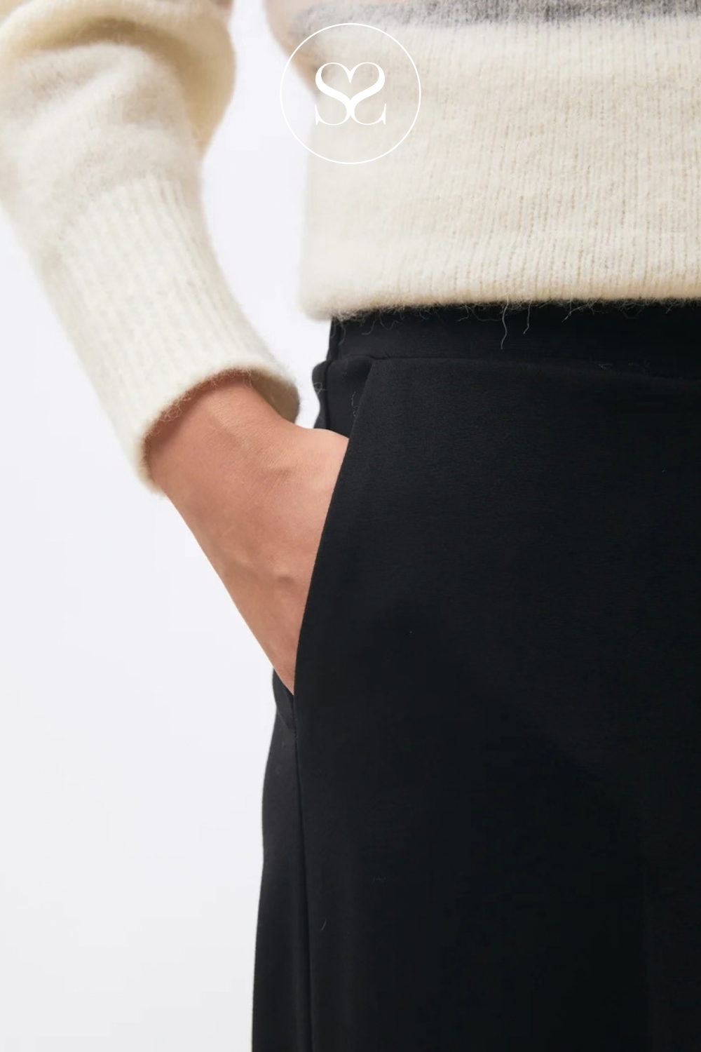 Black Wide Leg Pants - Sophio