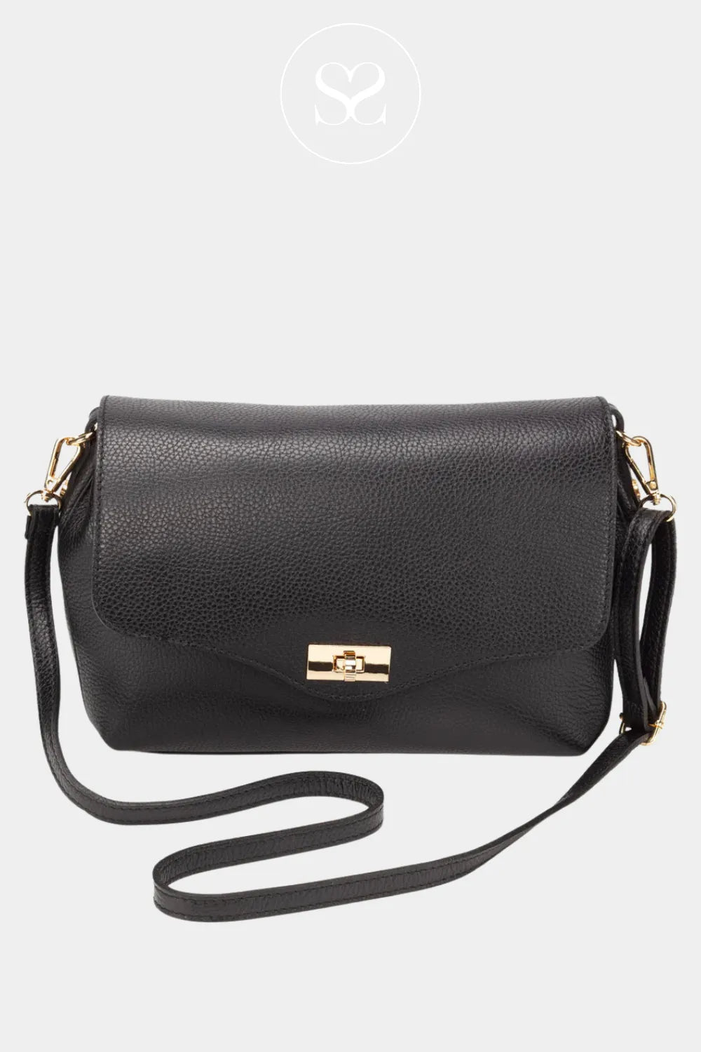 ELIE BEAUMONT - CROSSBODY/SHOULDER BAG - TWIST LARGE BLACK