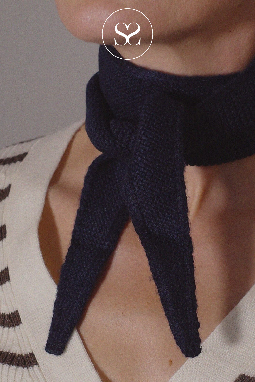 BOII Navy Neck Scarf - Bisse Ireland