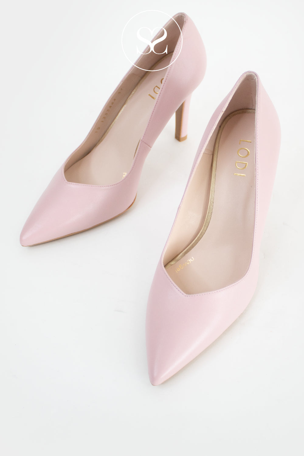 womens high heel pink pointed toe courts from lodi - perfect for weddings