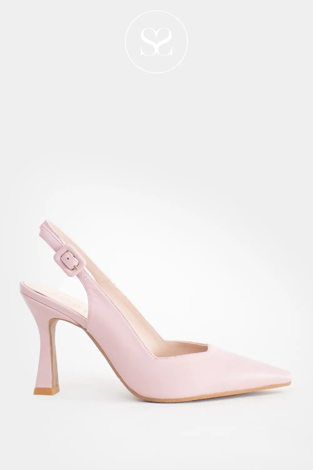 Lodi Blush Pink High Heeled Sling-backs - Modern