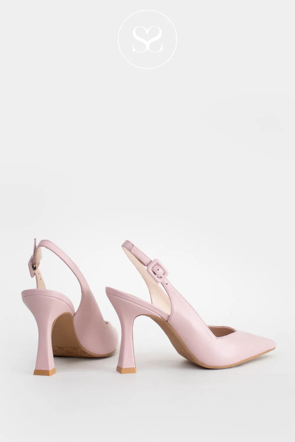 Lodi Blush Pink High Heeled Sling-backs - Modern
