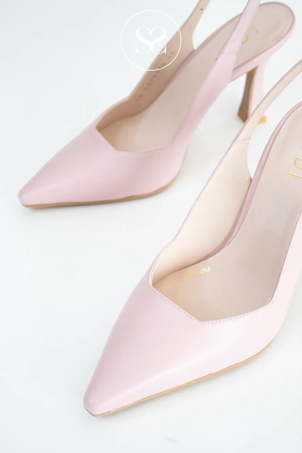 Lodi Blush Pink High Heeled Sling-backs - Modern