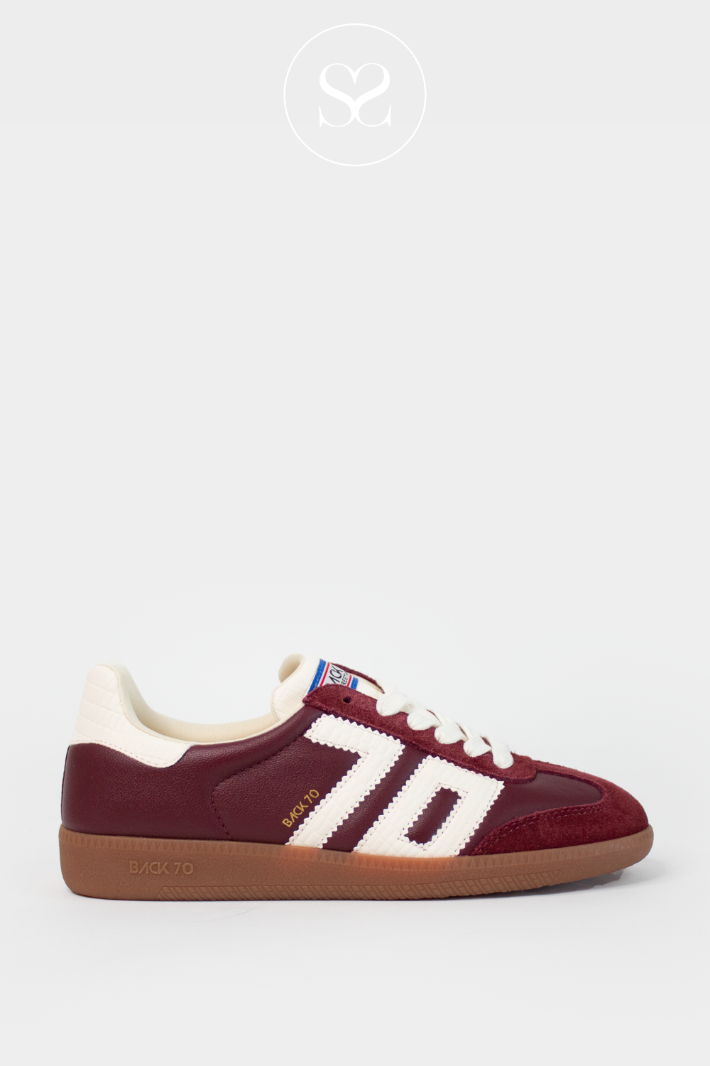 BACK70 WINE LOW PROFILE TRAINER FOR WOMEN - CLOUD