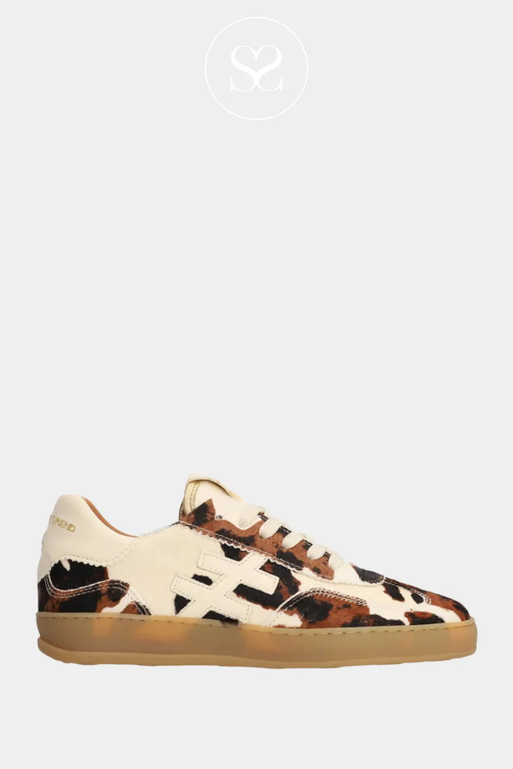 ANOTHER TREND COW PRINT TRAINERS FOR WOMEN- A032-A4
