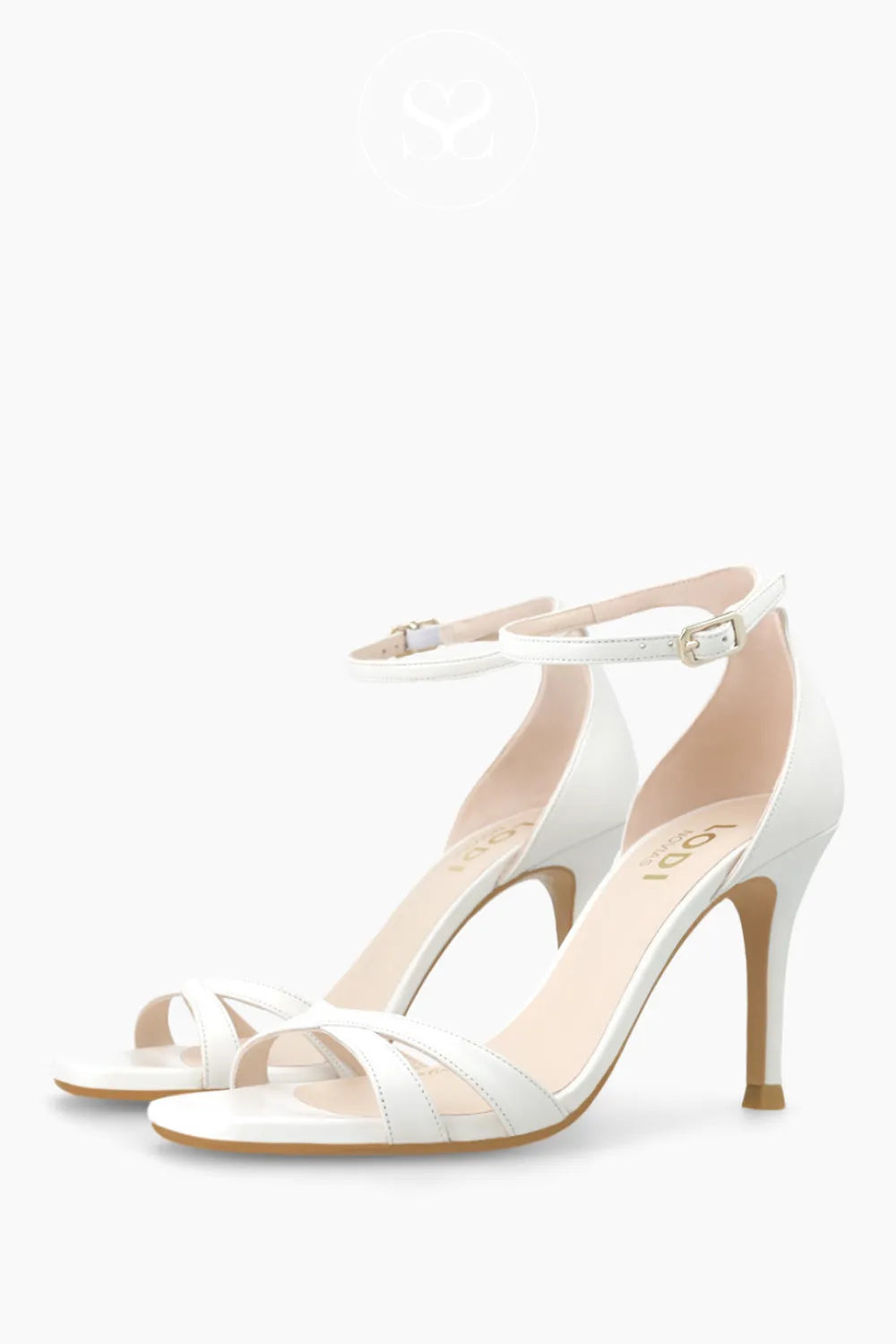 Lodi Pearl White Strappy Sandals - Sarly