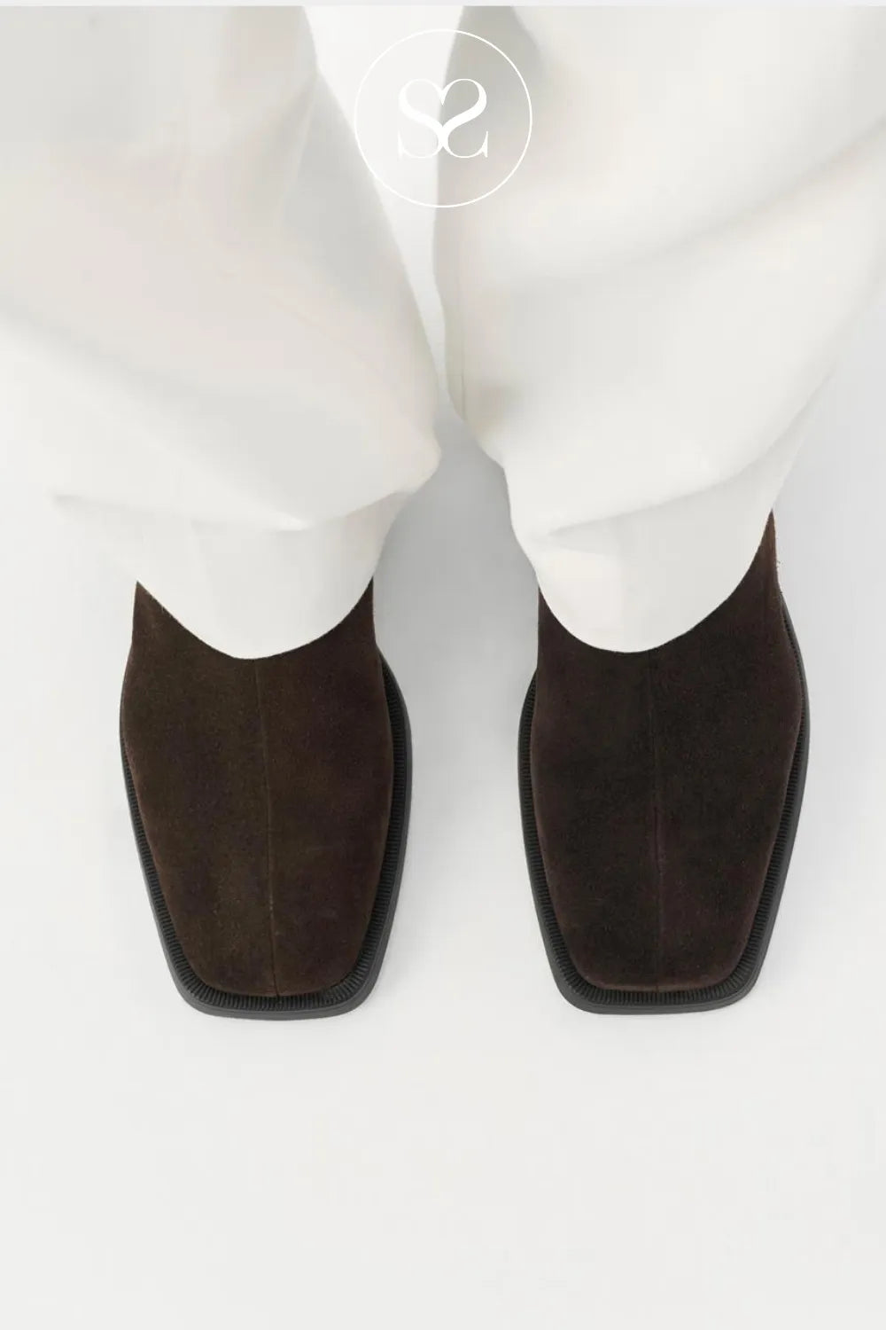 Vagabond Brown Suede Block Heel Ankle Boots - Blanca 5217-240
