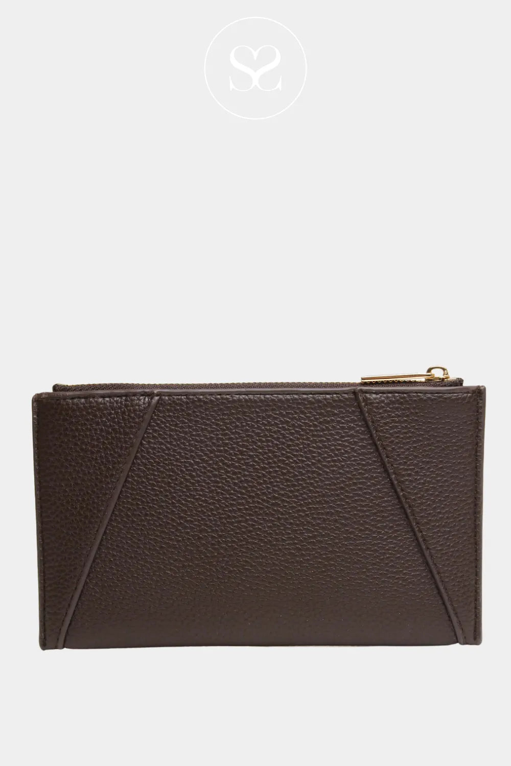 ALICE WHEELER CHOCOLATE BROWN PURSE WITH ZIP AND INTERNAL CARD SPACE- IRELAND 