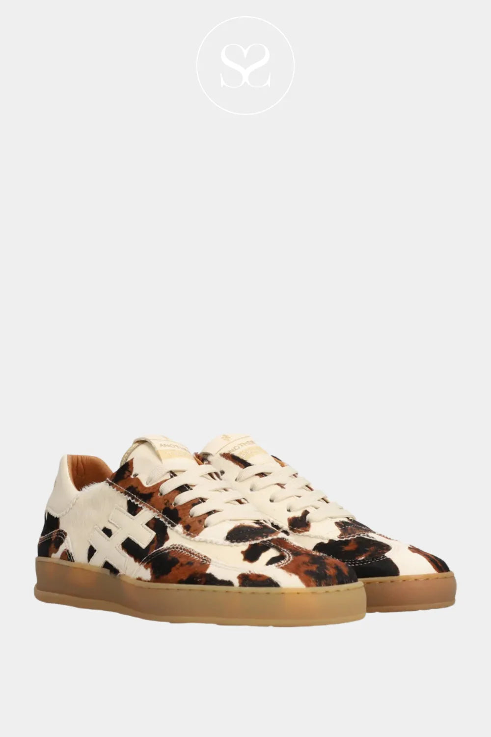 ANOTHER TREND COW PRINT TRAINERS FOR WOMEN- A032-A4