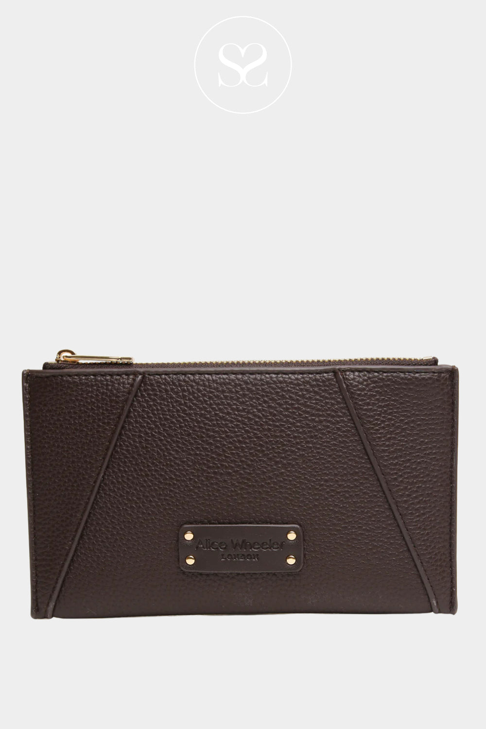 ALICE WHEELER CHOCOLATE BROWN PURSE FOR WOMEN - KENSINGTON 