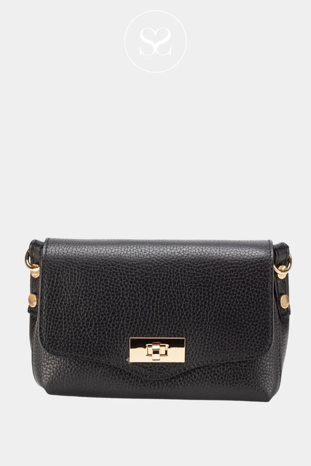 ELIE BEAUMONT - BLACK CROSSBODY BAG - TWIST REGULAR
