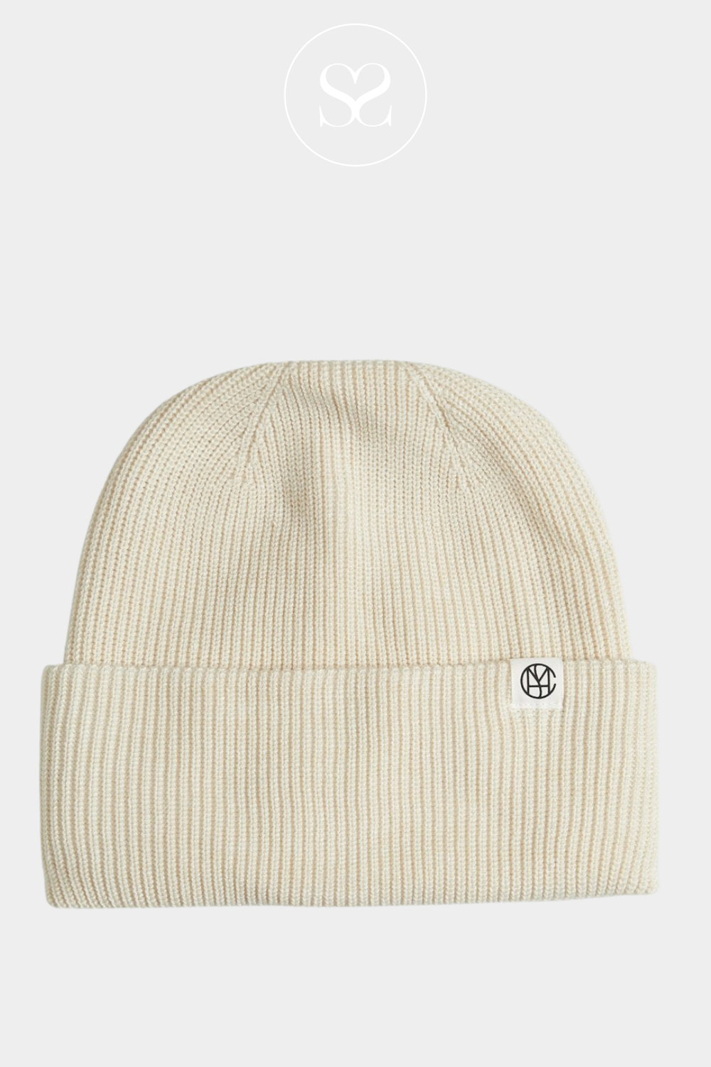 MOSS COPENHAGEN CREAM RACHELLE BEANIE