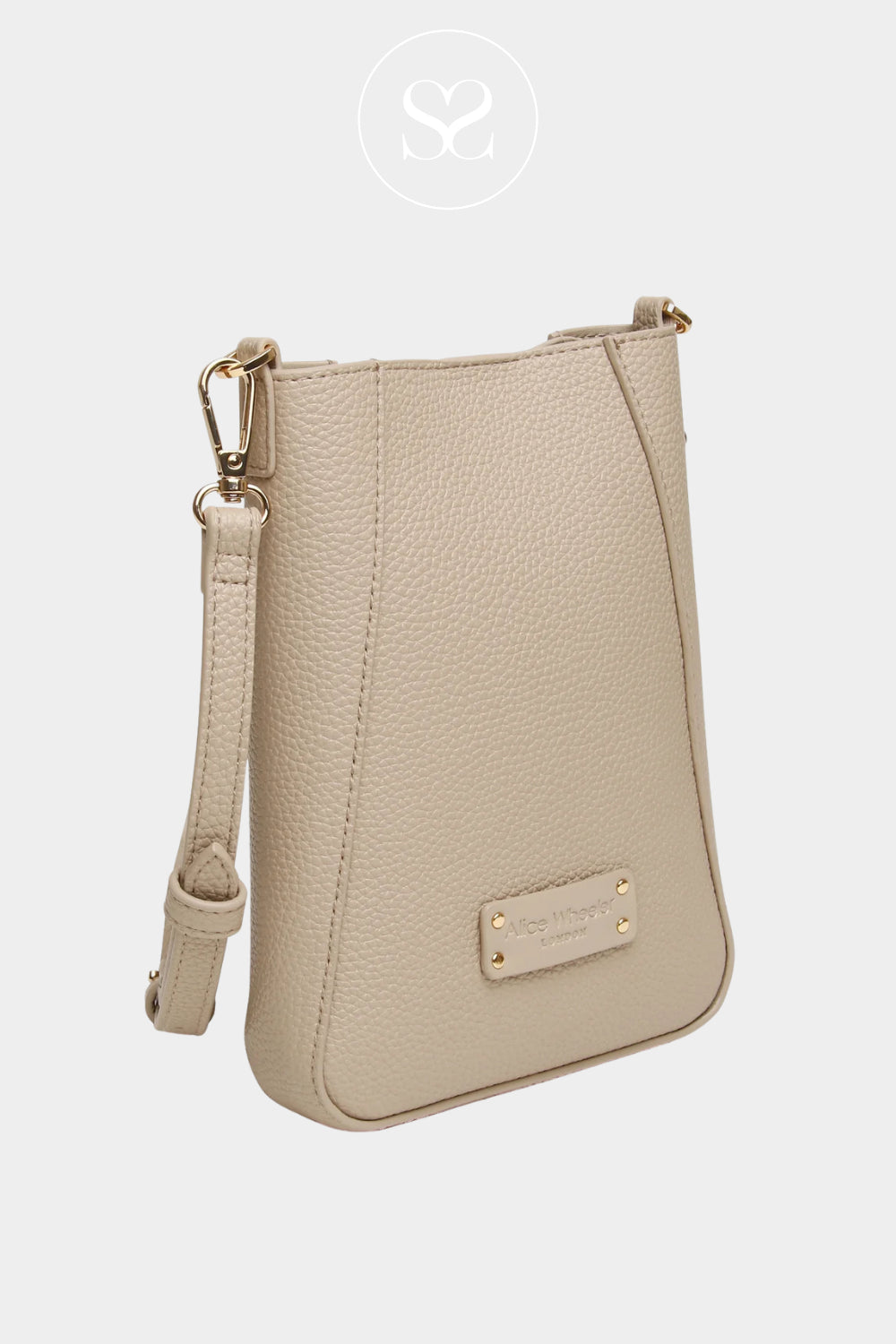 ALICE WHEELER OLIVE STONE CROSSBODY PHONE BAG KENSINGTON
