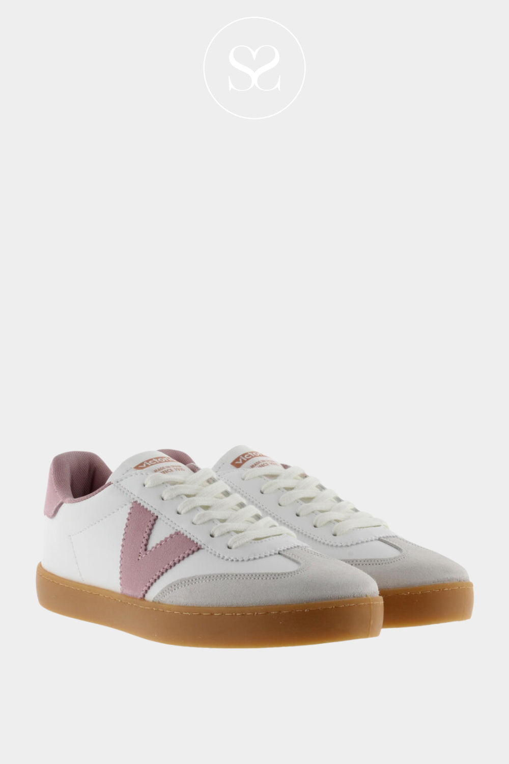 Buy Victoria White & Pink Platform Trainers 1126206 in Ireland