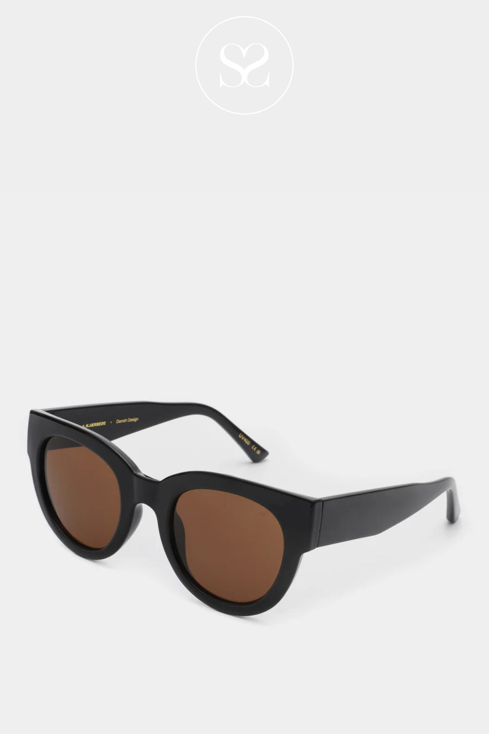 A.KJAERBEDE Black Sunglasses With Frames Made From Recycled Materials