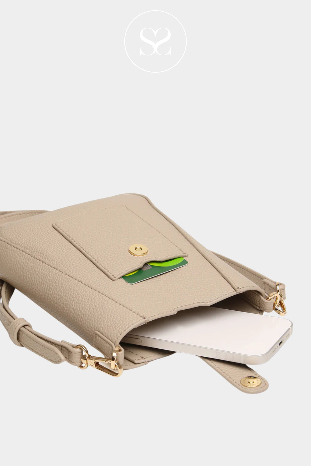 ALICE WHEELER SMALL CREAM  PHONE BAG FOR WOMEN 