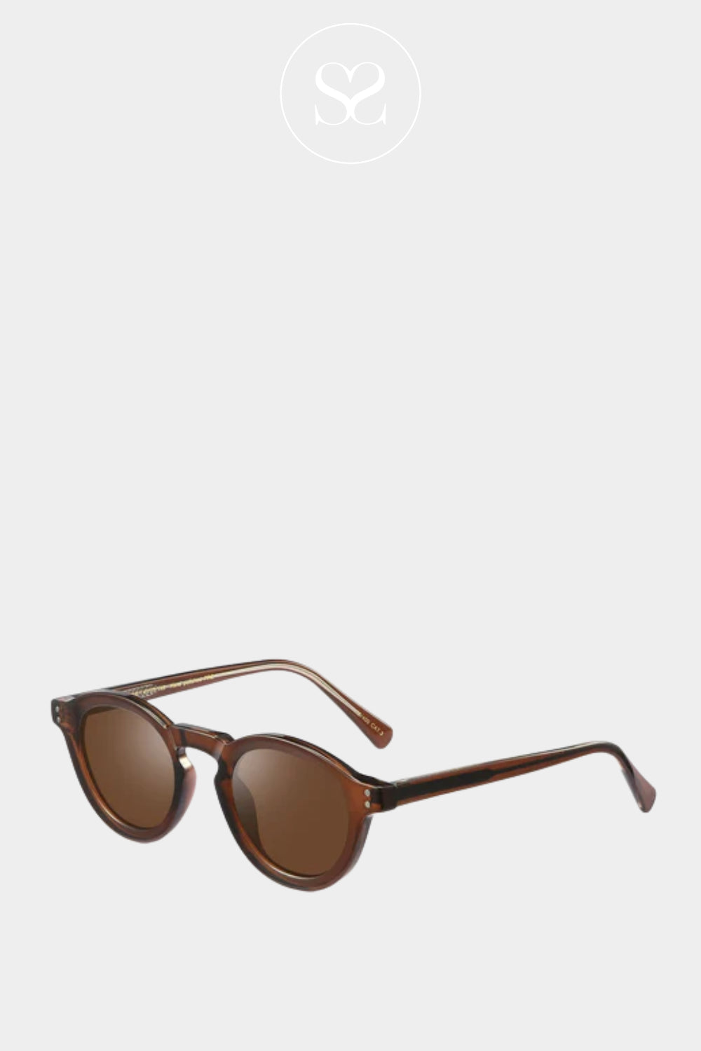 Eco Shades Brown Panto Sunglasses - Quist