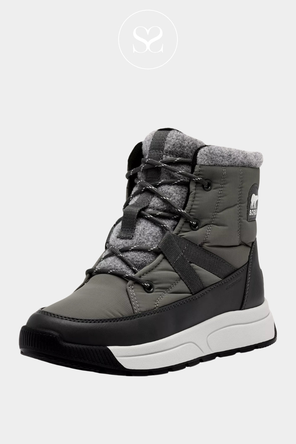 Sorel Grey Insulated Waterproof Boots for Women - Whitney III