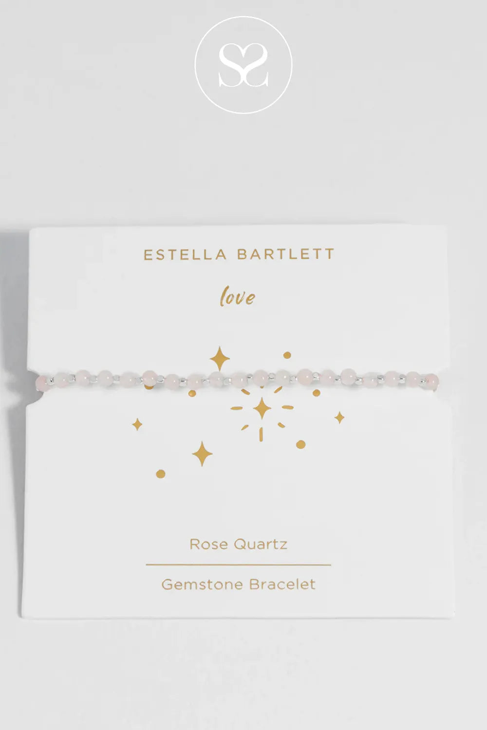 ESTELLA BARTLETT ROSE QUARTZ AMELIA BRACELET EBB6463S  Delicate and feminine, adding a meaningful pop of colour to any outfit 