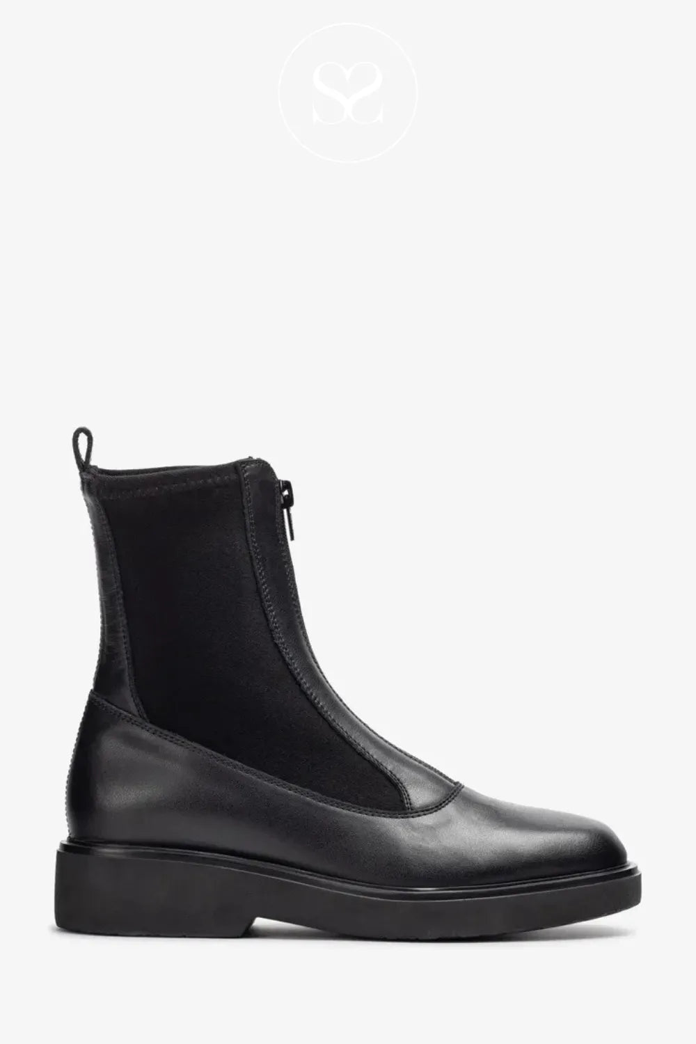 UNISA BLACK FOGGIA ANKLE BOOTS