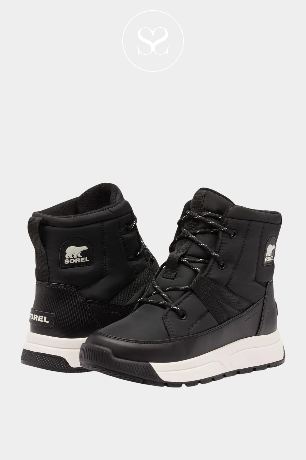 Sorel Black Insulated Waterproof Boots for Women - Whitney III