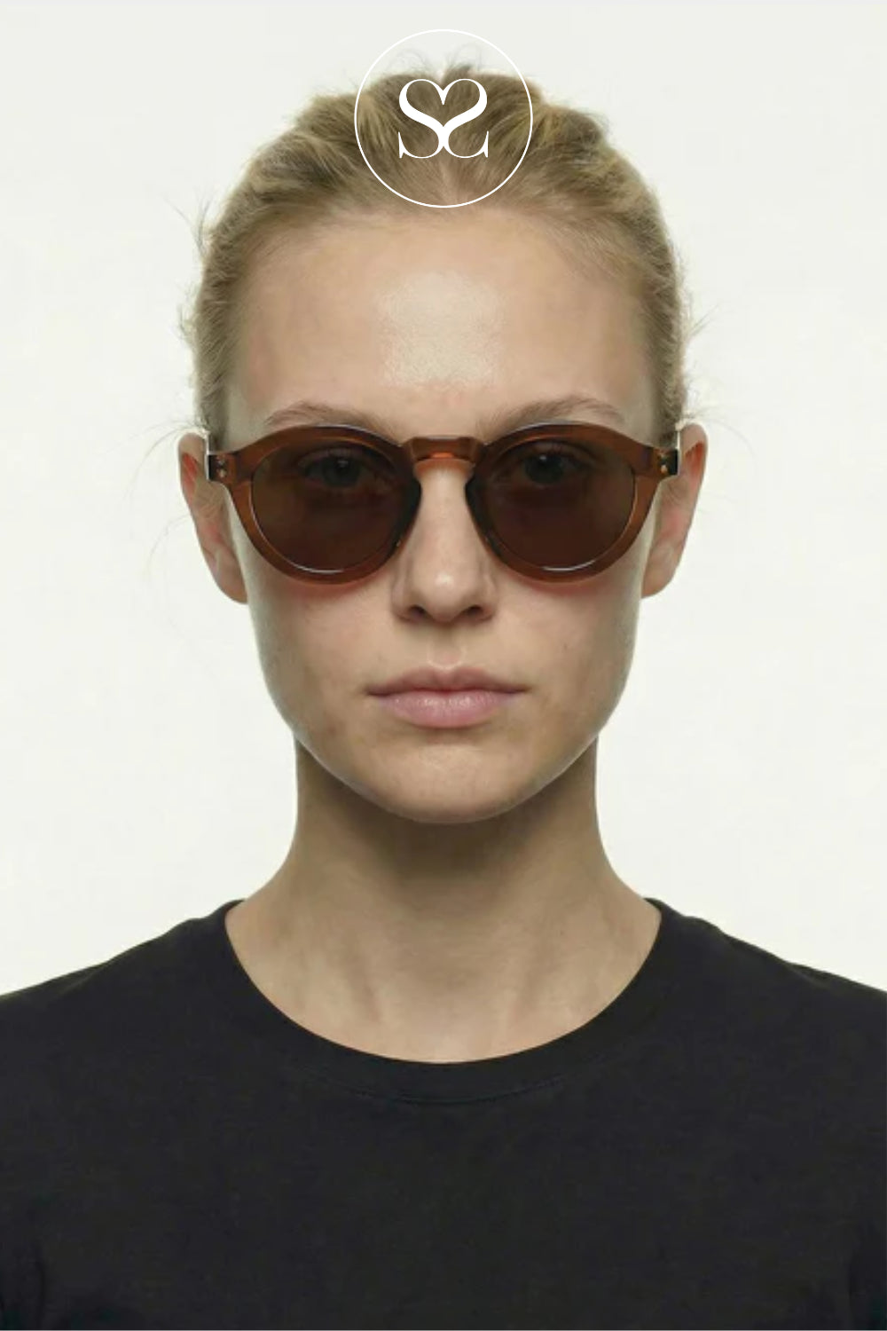 Eco Shades Brown Panto Sunglasses - Quist