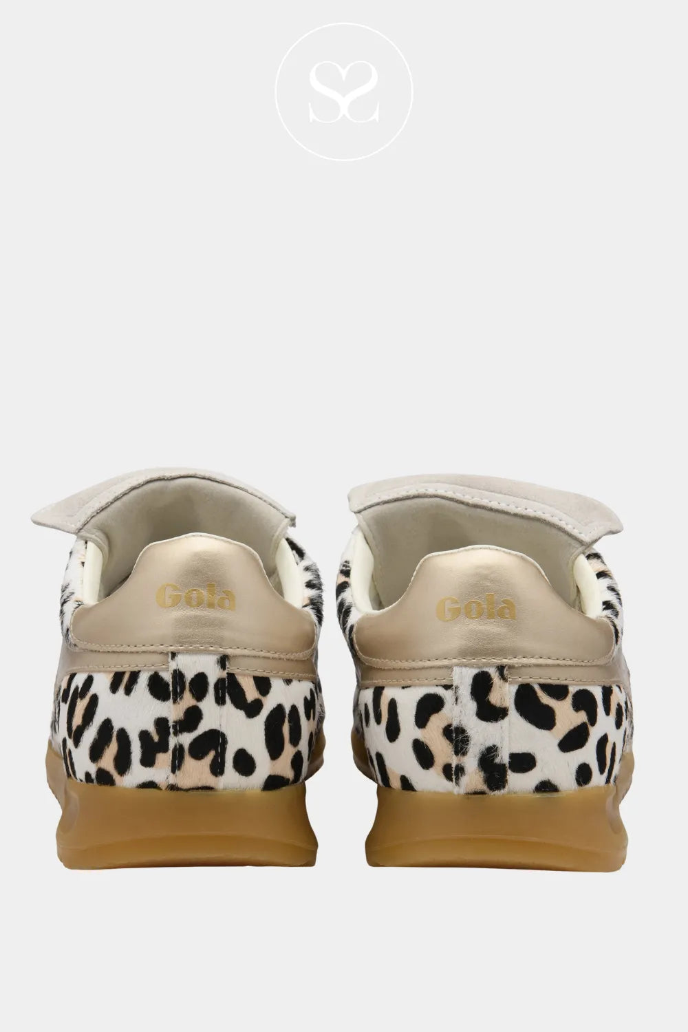 GOLA Leopard Print Retro Trainers - Stadium '86 Sahara