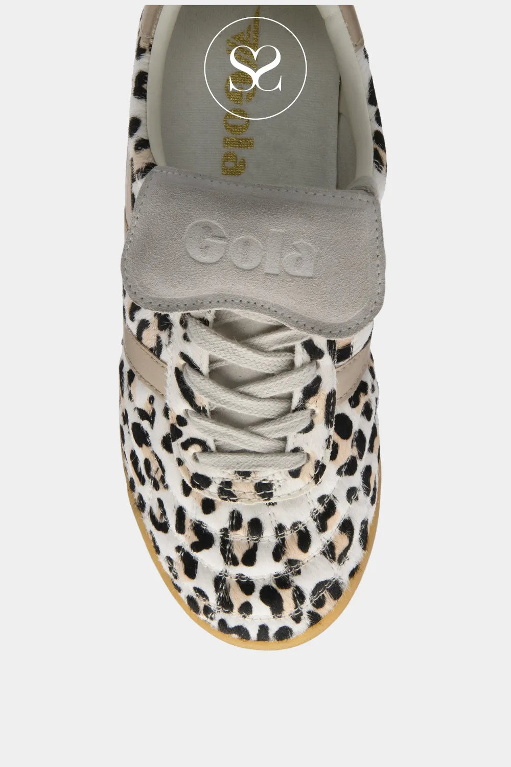 GOLA Leopard Print Retro Trainers - Stadium '86 Sahara