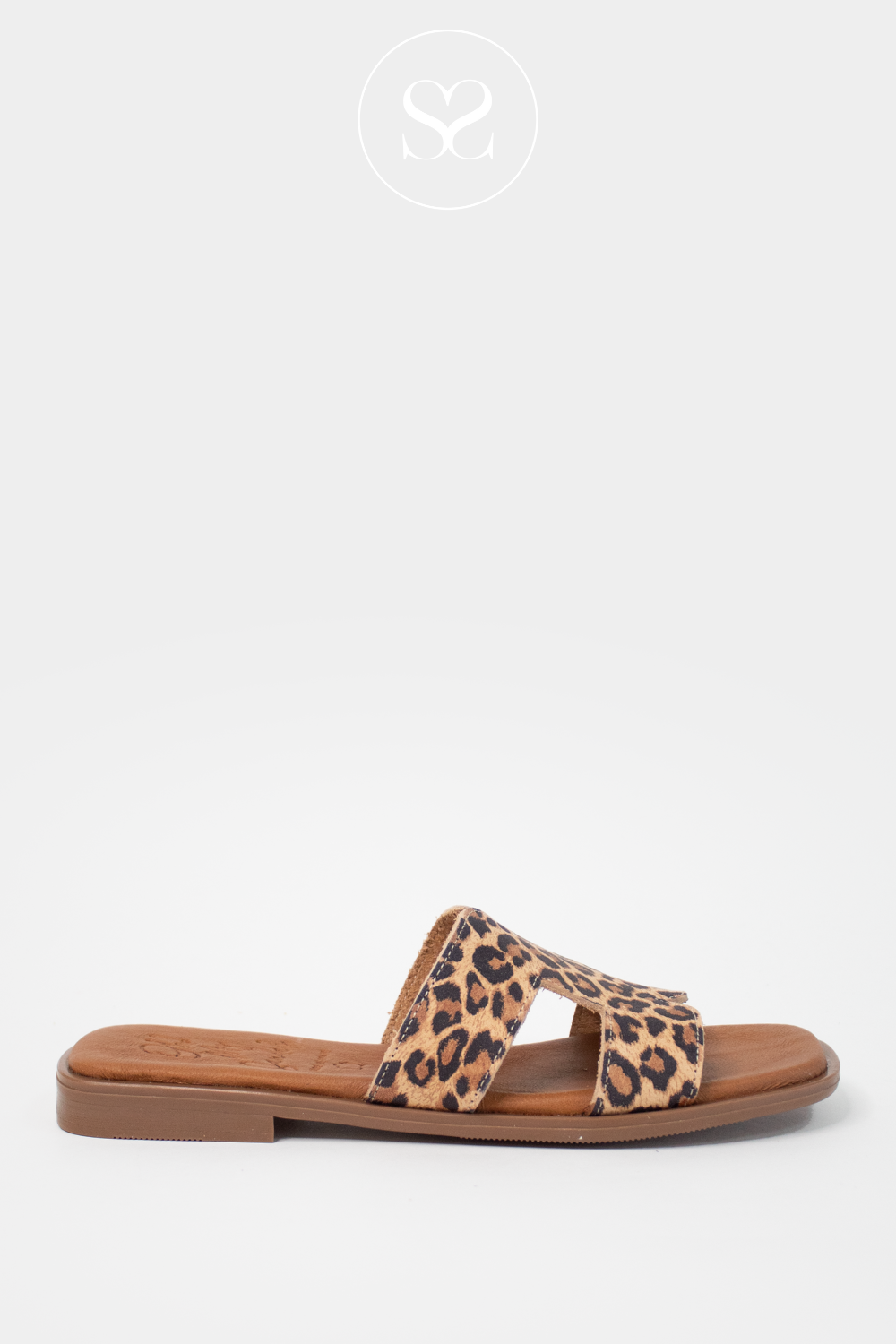 leopard print slip on sandals from oh my sandals