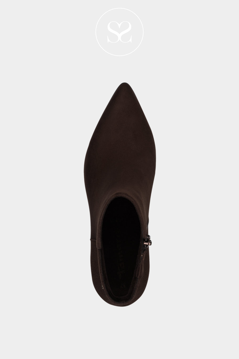 Tamaris Chocolate Brown Heeled Ankle Boots 1-25022-47