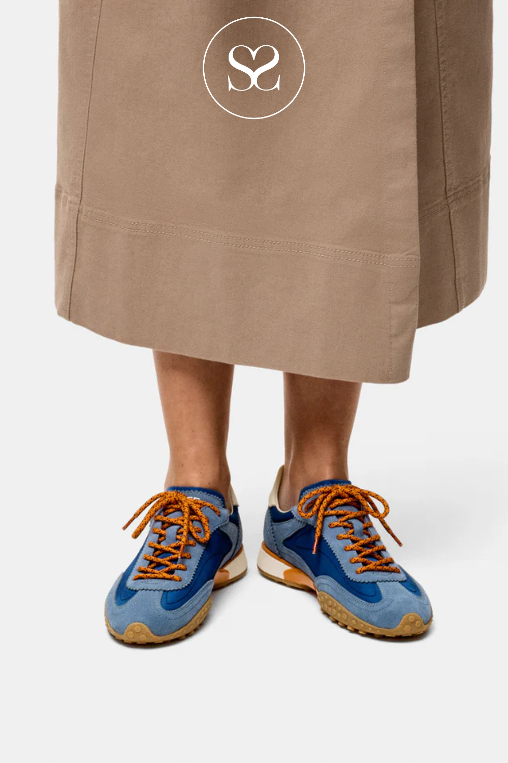 Hoff Blue Sporty Low Profile Trainer For Women - Bridge Mkii
