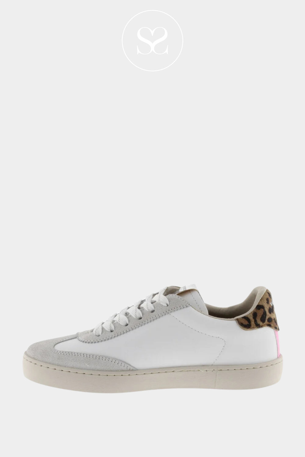 Buy Victoria White, Leopard & Silver Trainers 1126209 Ireland Online