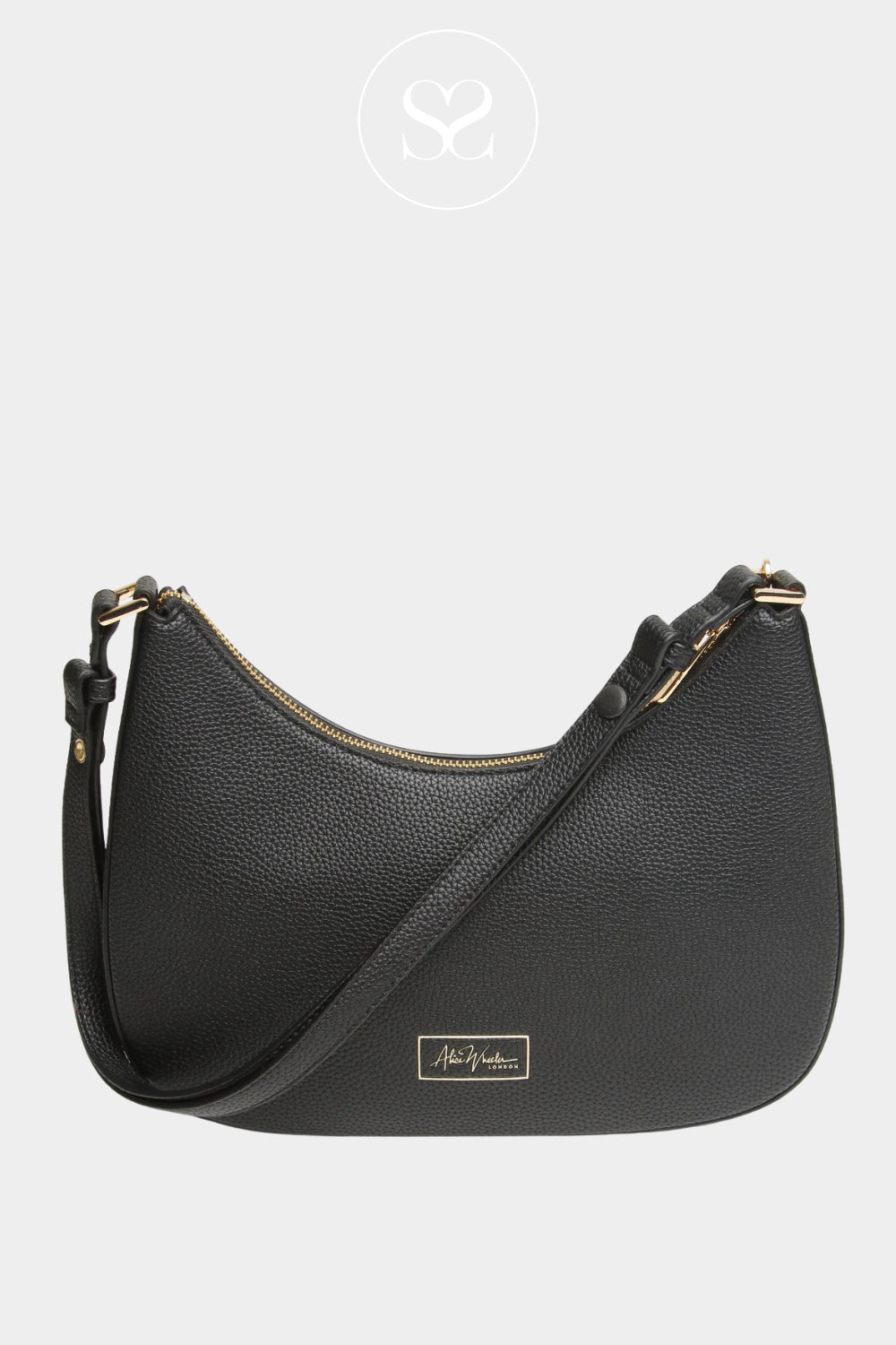 ALICE WHEELER BLACK CROSS BODY BAG ASCOT