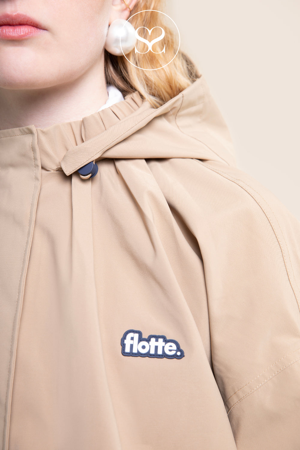 Flotte Camel Waterproof Puffer Jacket  - Garance front view