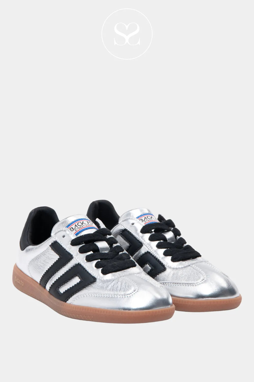 BACK70 SILVER RETRO LOW PROFILE SNEAKER - IRELAND