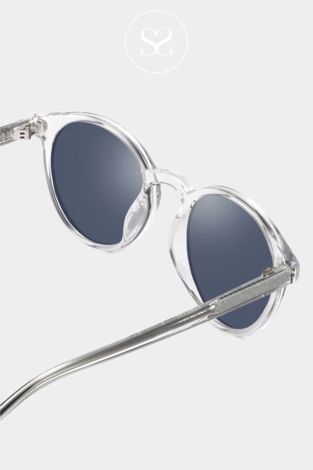 Eco Shades Clear Rounded Sunglasses - Zannon