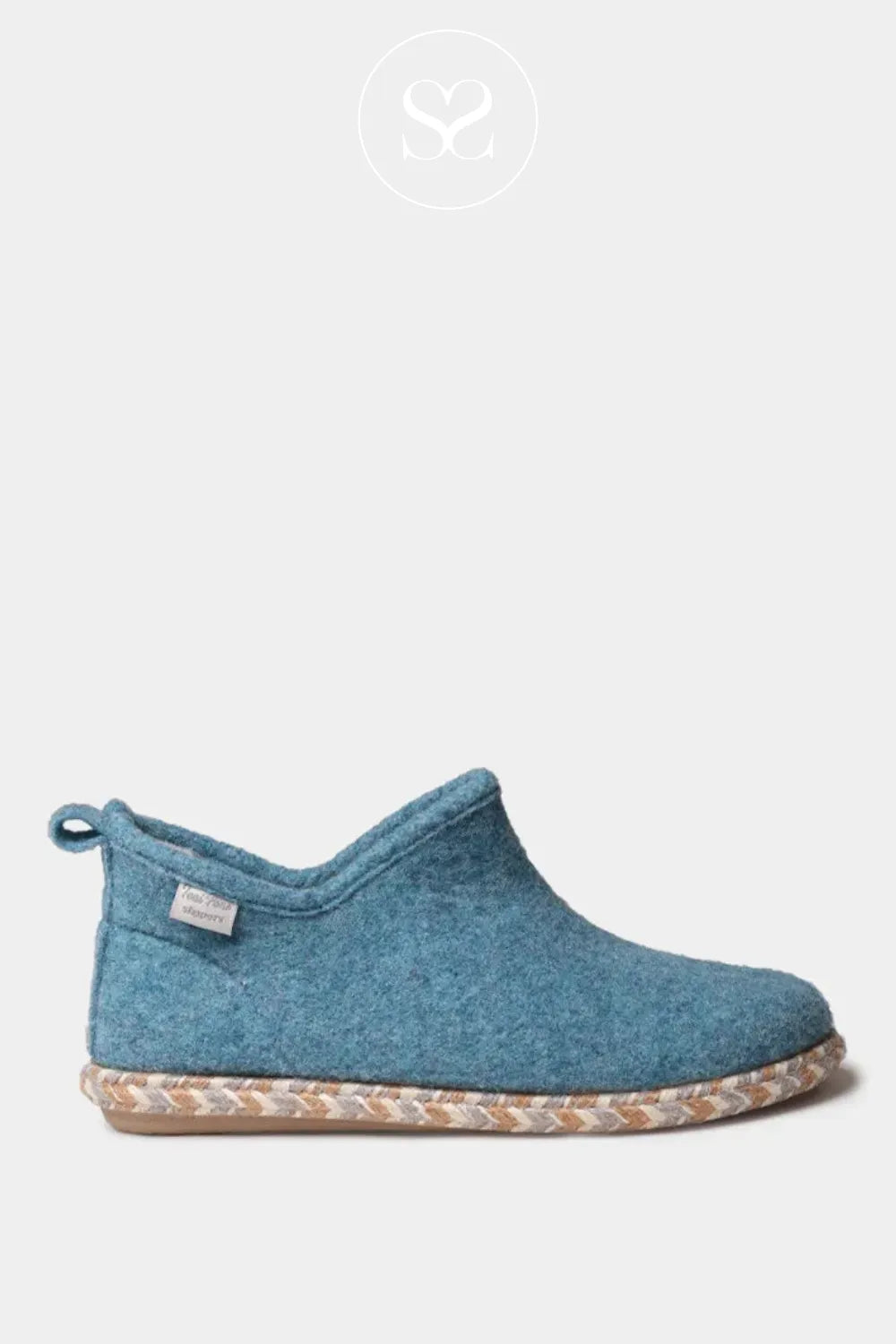 TONI PONS DUNA-FP TURQUOISE FAUX FUR BOOTIE SLIPPERS
