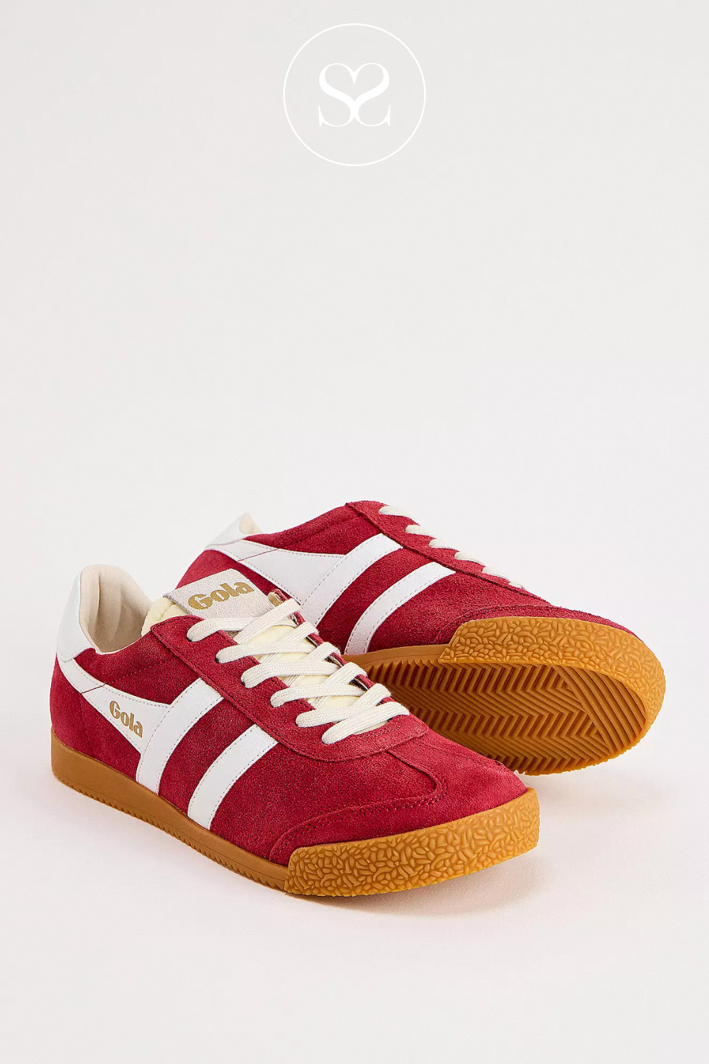 red and white sporty trainers for women in Ireland  Gola Elan