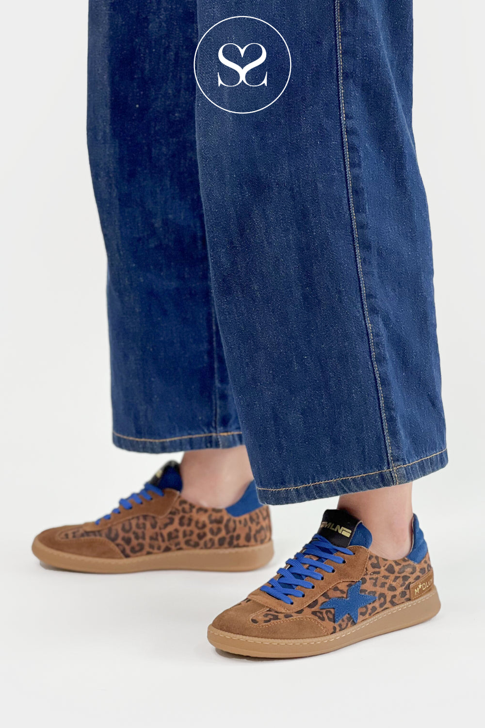 leopard print trainers for women from Meline