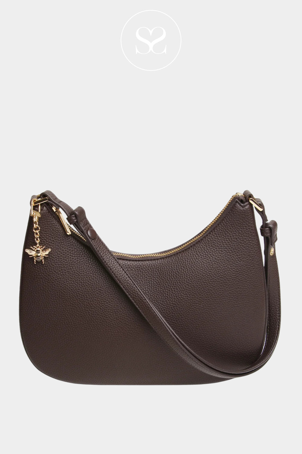ALICE WHEELER BROWN BAG WITH ZIP CLOSURE FOR WOMEN