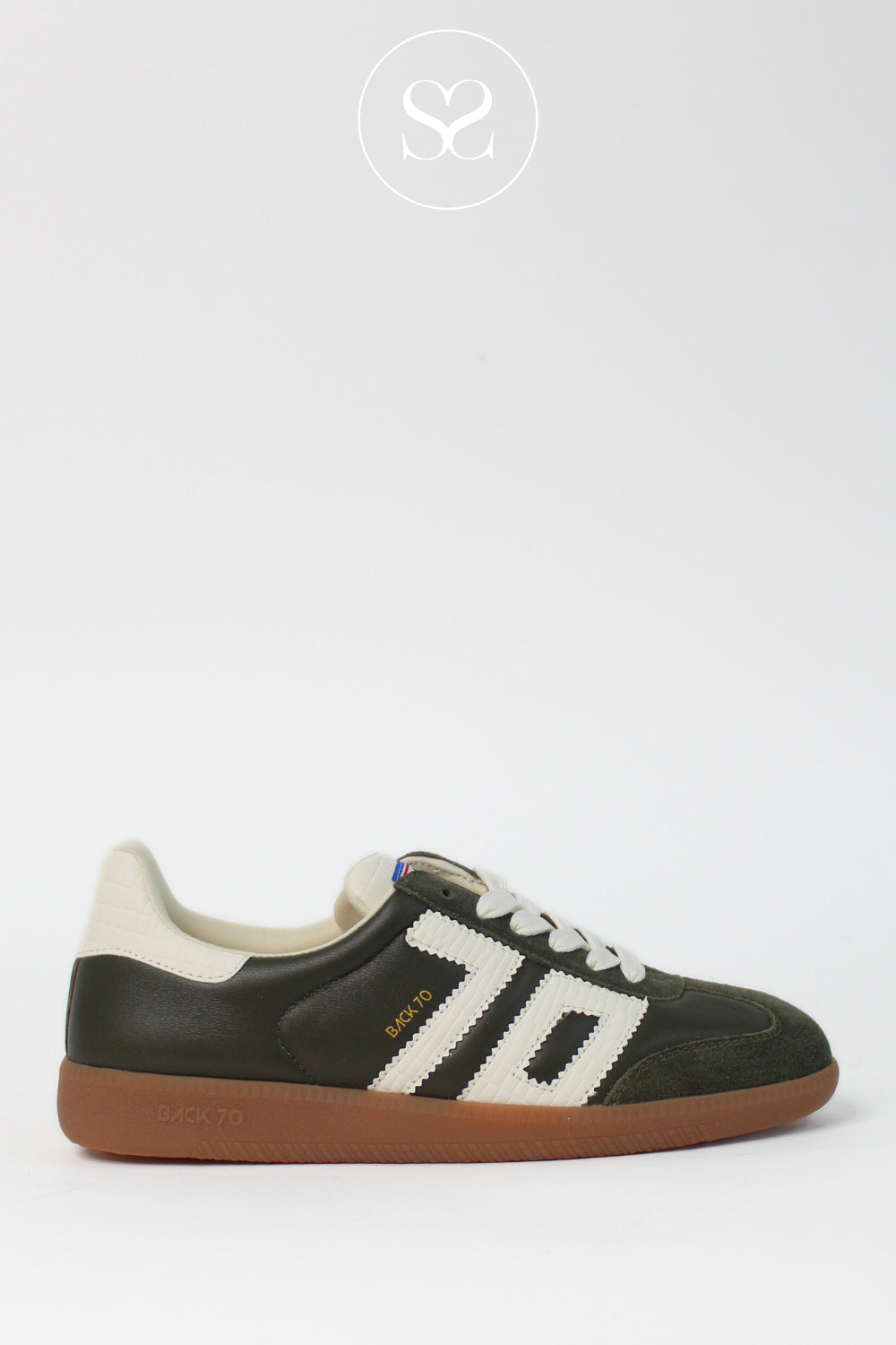 BACK70 KHAKI RETRO TRAINER FOR WOMEN - CLOUD